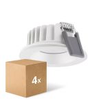 Lot 4x Ledvance Spot LED Air Fix Aluminium Blanc 6W 570lm 36D - 940 Blanc Froid | Diamètre 68mm - IP65 - Meilleur rendu des couleurs - Dimmable