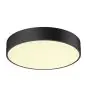 SLV Medo Pro 40 Mur et Plafonnier Aluminium Noir Rond 19W 2500lm - 930-940 CCT | IP50 - Meilleur Rendu Des Couleurs - Dali Dimmable 